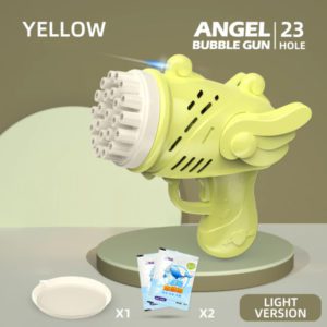 Angel Bubble Gun 23 Holes Yellow