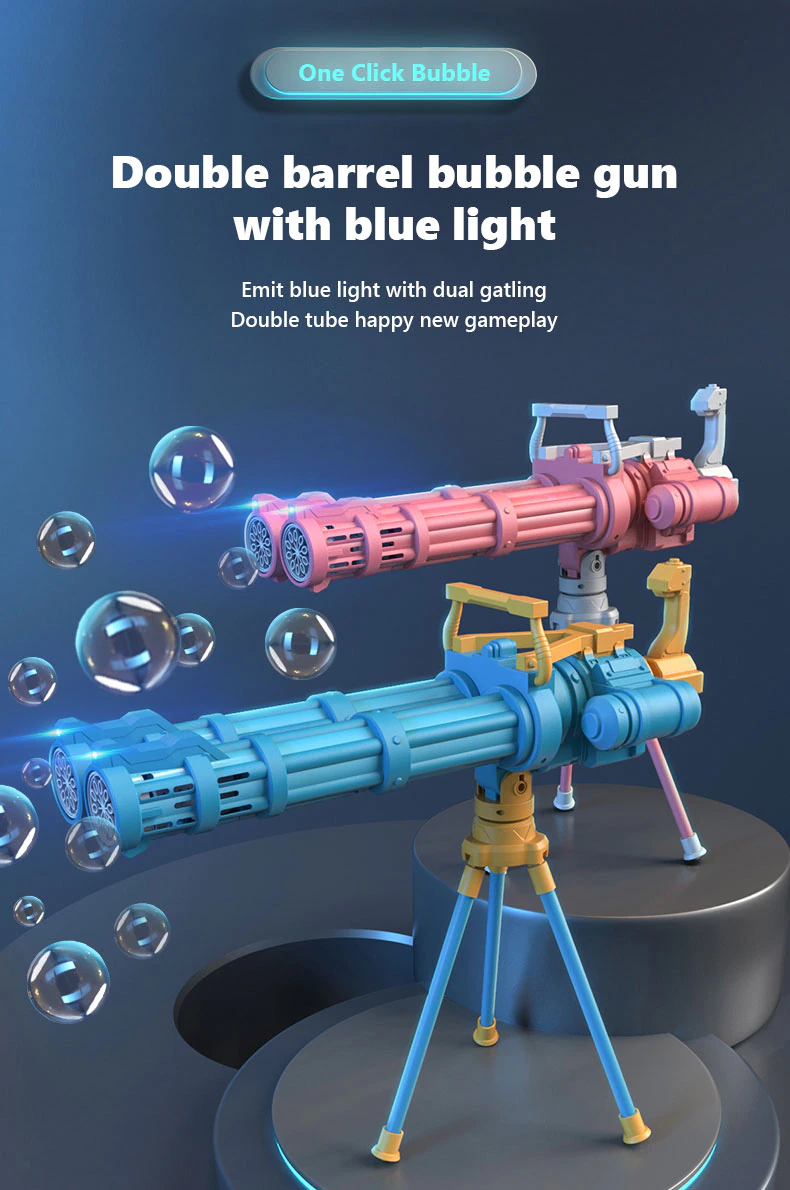 CONUSEA Double Barrel Machine Bubble Gun