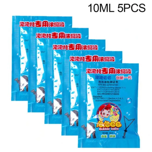 Concentrated Bubble Solution Liquid Soap 10ML 5PCS