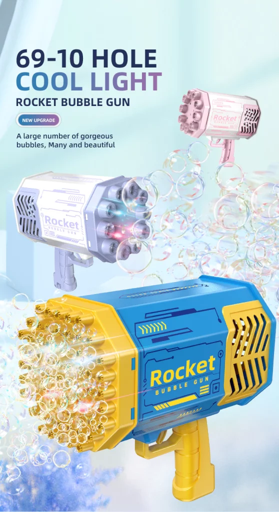 Conusea 69 Hole Rocket Boom Bubble Gun Despic01