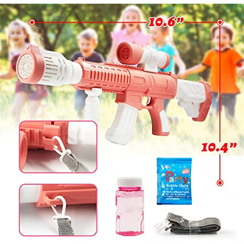 M416 12 Holes Rifle Bubble Gun Size