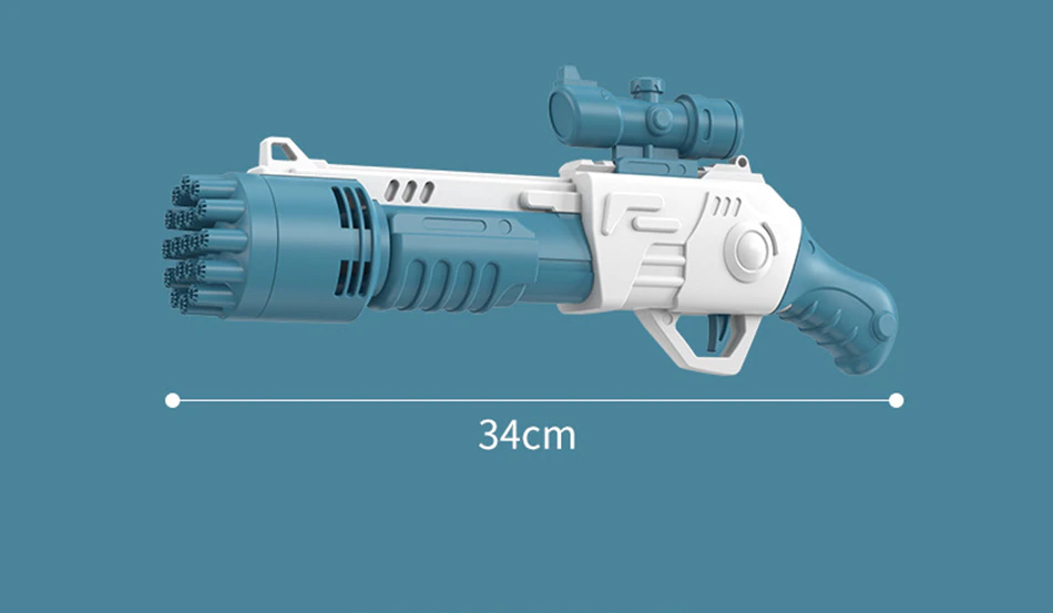 UKBOO 19 Holes Rifle Bubble Gun Size