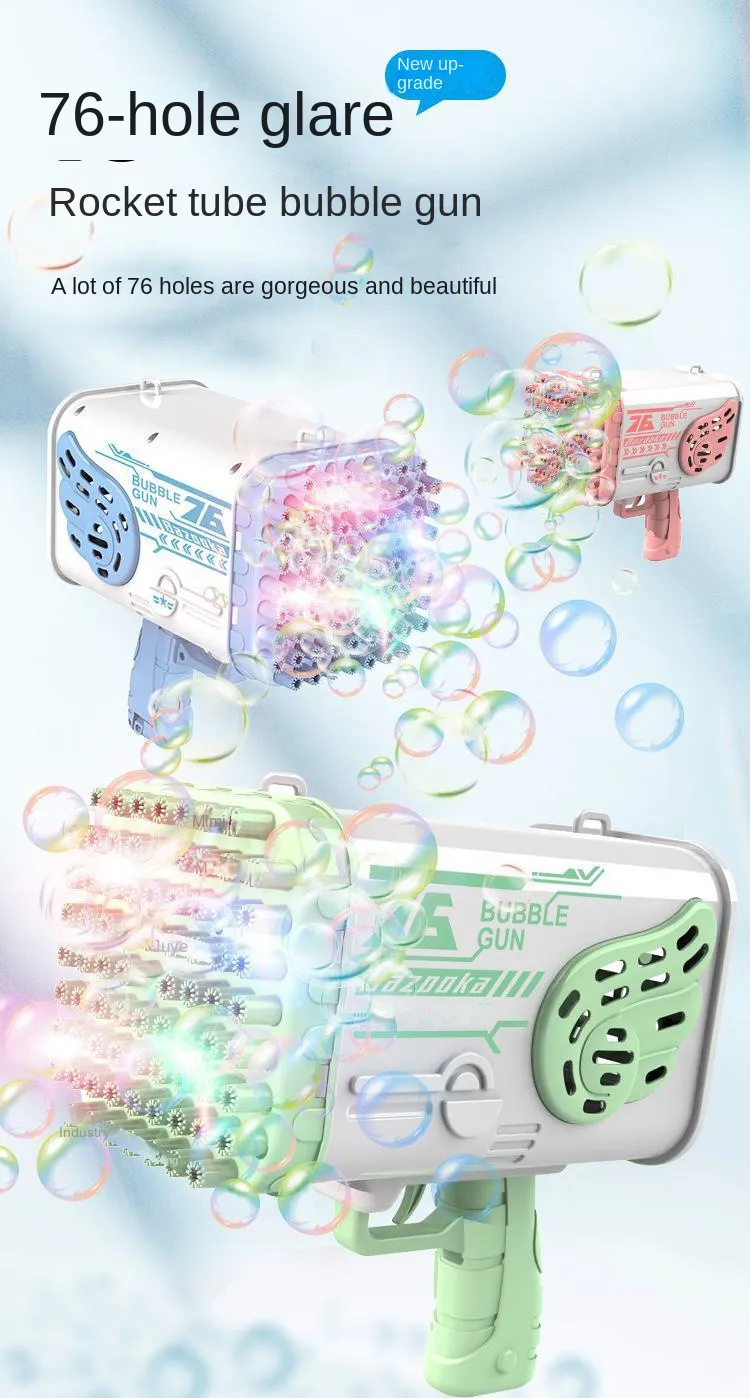 76 Holes Bazooka Bubble Gun