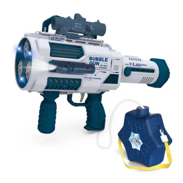 CONUSEA N-Hole Electric Rocket Boom Bubble Gun - Blue