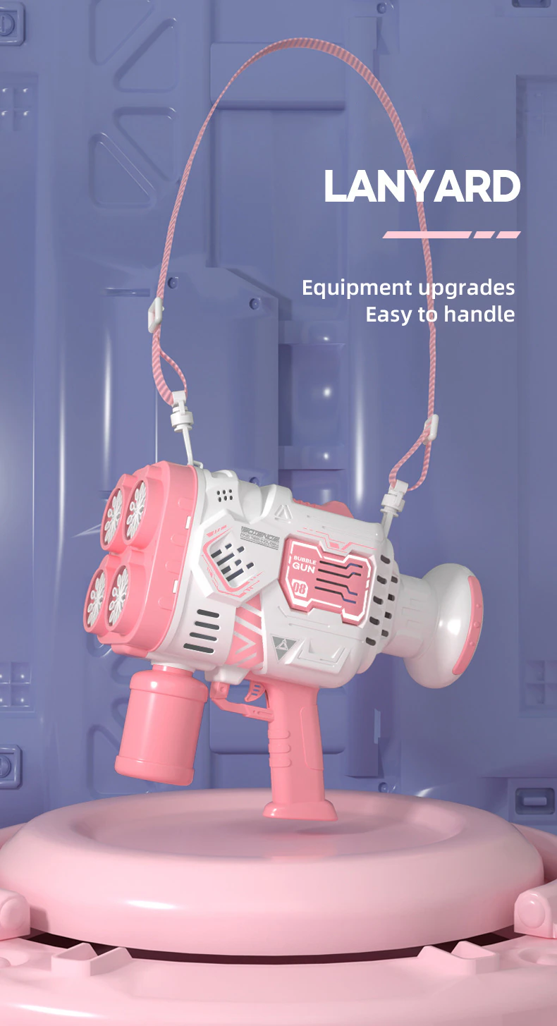 TouchCare WJ4326 N-Hole Rocket Electric Bubble Gun